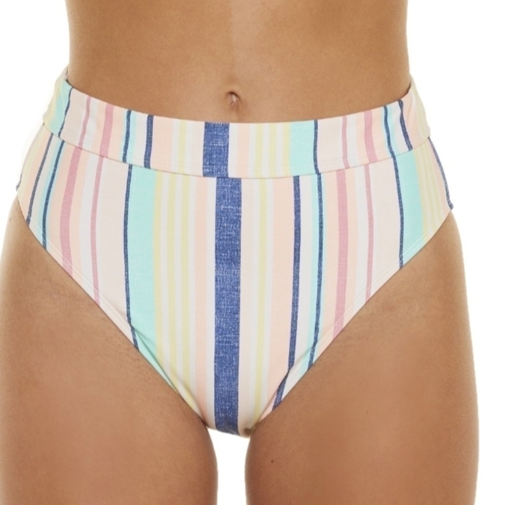 CELEBRITY Pink Banded High Waist Swimsuit Bottom